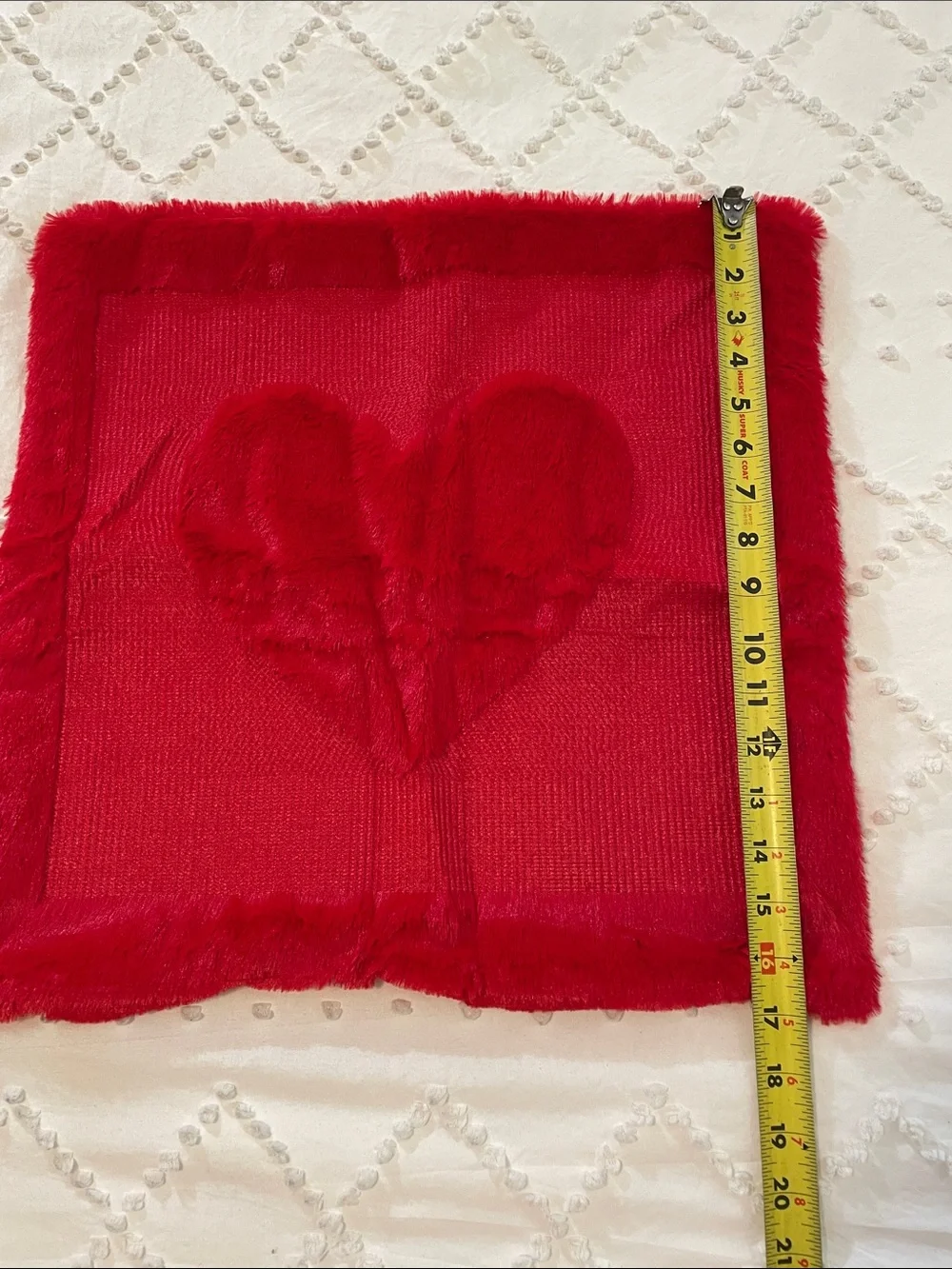 Red Heart textured Pillow Covers - Set of 2 new
